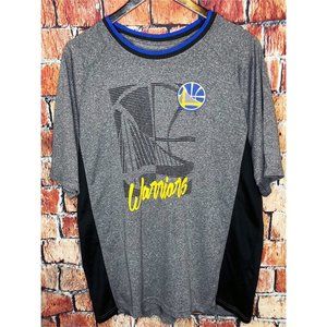 Golden State Warriors NBA Mens Gray Blue Gold XL Dri-Fit T-Shirt Steph Curry #30